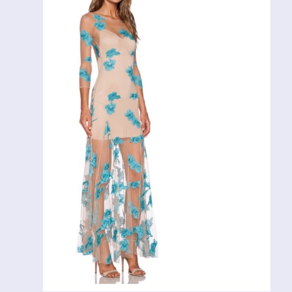 For Love And Lemons Orchid - blue Maxi Dress